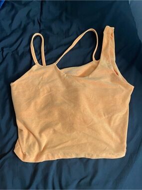 Beyond Yoga Peach-Heather Cropped Tank